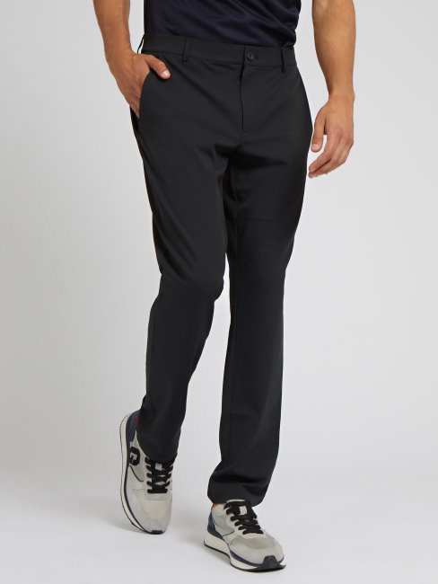 Pantalon Chino Regular Fit Noir Guess