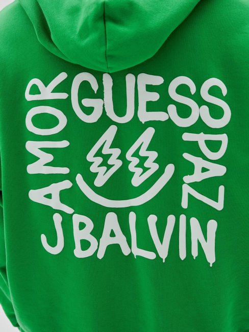 Sweat Vert à Imprimé Devant