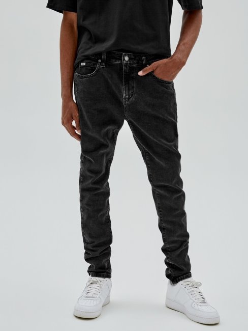 Pantalon Denim Skinny Fit Guess Noir Nouvelle Tendance