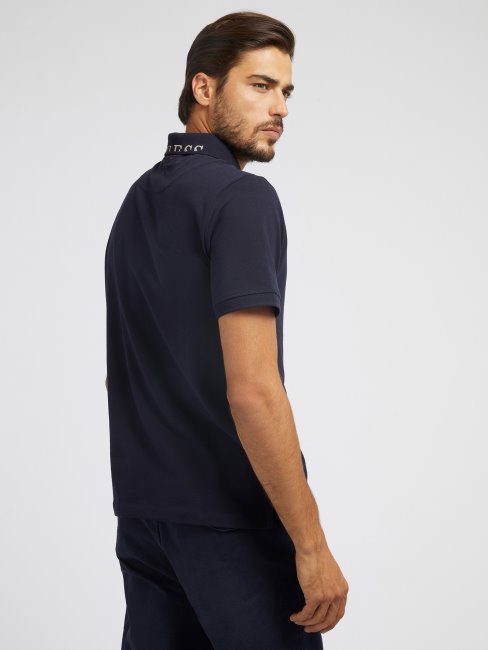 Polo Bleu Classique Guess