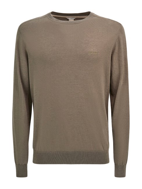 Pull Col Rond Guess Vert