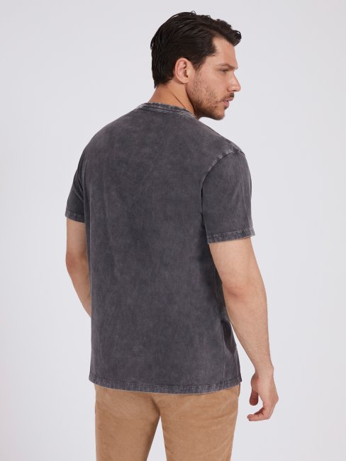 T-shirt Noir Imprimé Devant Guess Nouvelle Tendance