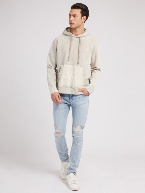 Sweat Poche Devant Guess Blanc