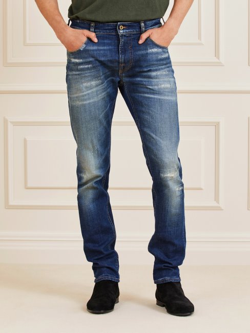 Pantalon Denim Super Skinny Bleu Guess