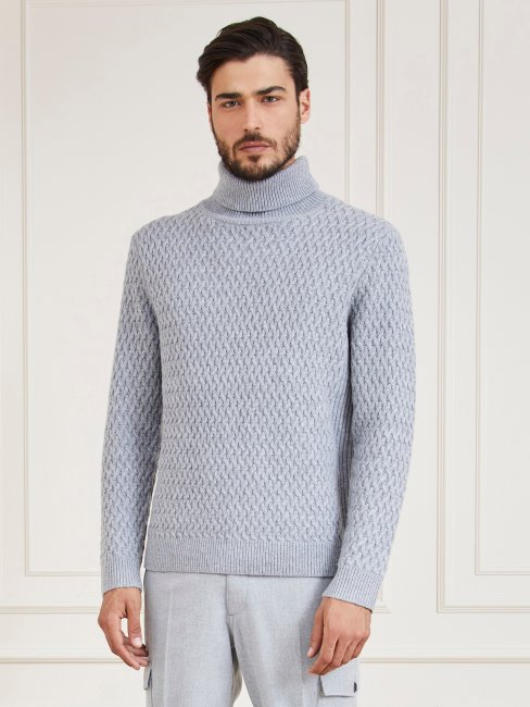 Pull En Laine Mélangée Marciano Gris Multi Guess