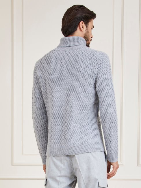 Pull En Laine Mélangée Marciano Gris Multi Guess