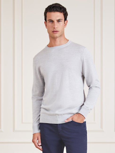 Pull Sur Laine Marciano Gris Multi Guess