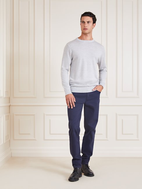 Pull Sur Laine Marciano Gris Multi Guess