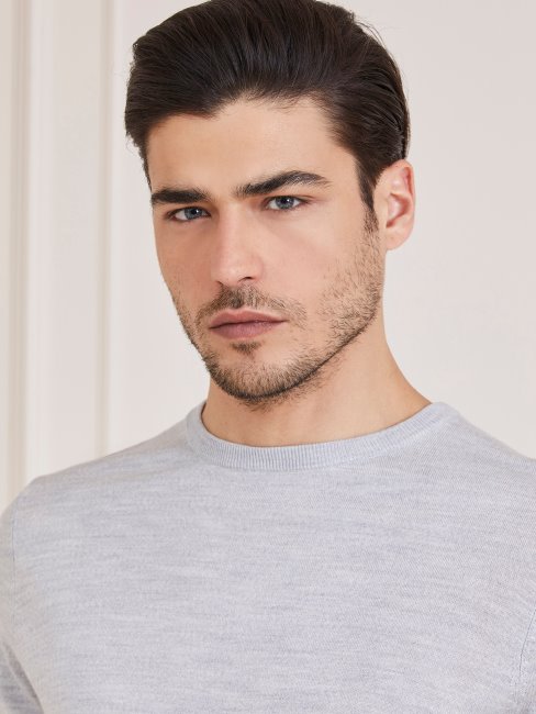 Pull Sur Laine Marciano Gris Multi Guess