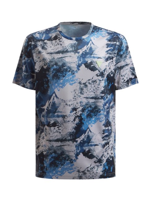 T-shirt Imprimé All Over Bleu Multi Guess