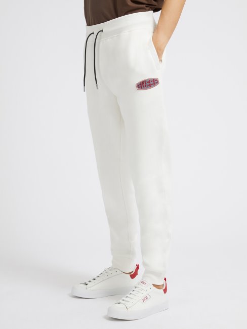 Pantalon De Jogging Blanc à Patch Logo Guess