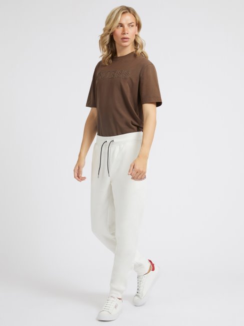 Pantalon De Jogging Blanc à Patch Logo Guess