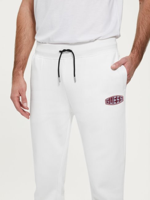 Pantalon De Jogging Blanc à Patch Logo Guess