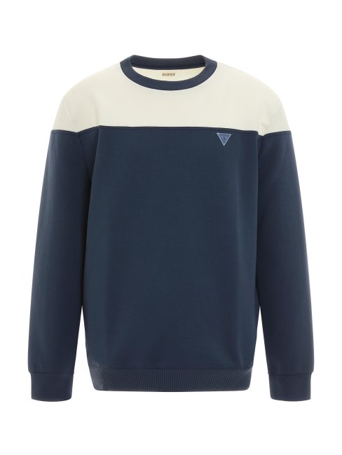 Sweat Guess Scuba Logo Bleu Dans Le Dos