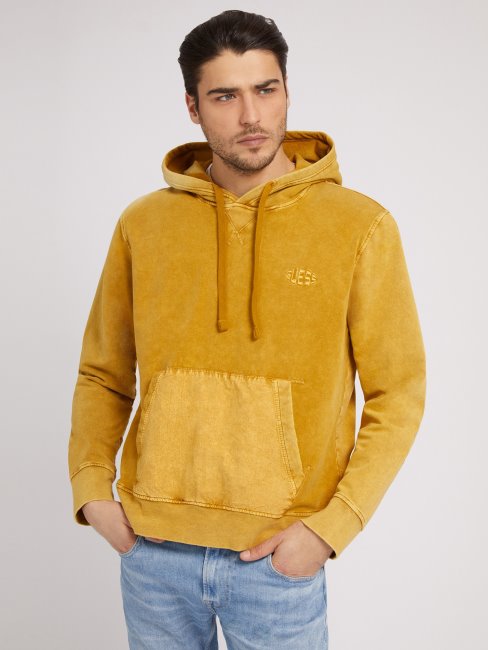 Sweat Poche Devant Jaune Guess