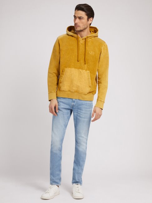 Sweat Poche Devant Jaune Guess