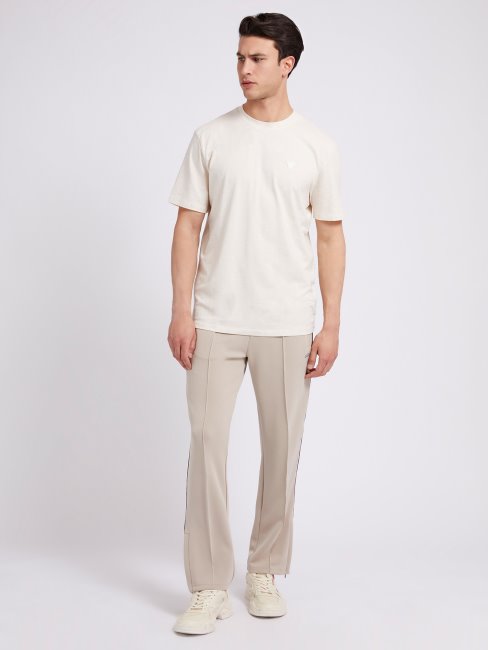 Tee Shirt Guess Blanc Multi Logo Sur Les Cotes