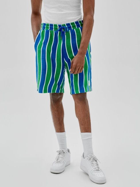 Guess Court Vert à Rayures Multiples