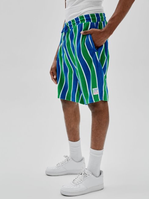 Guess Court Vert à Rayures Multiples