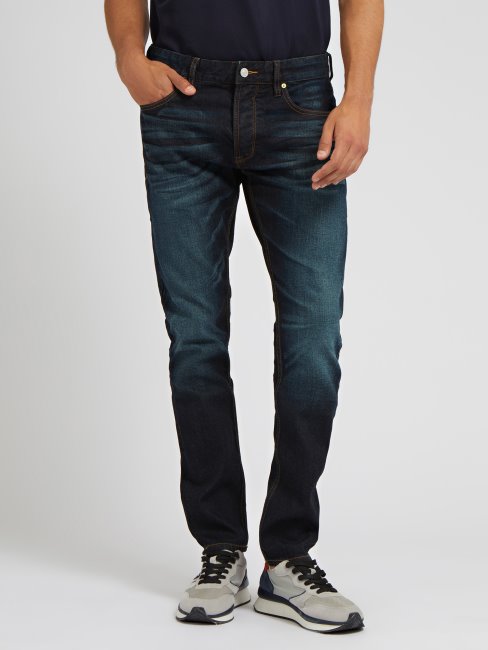 Guess Slim Fit Denim Pantalon Bleu