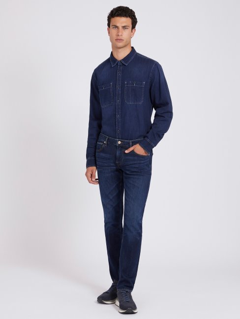 Pantalon Denim Coupé Skinny Guess