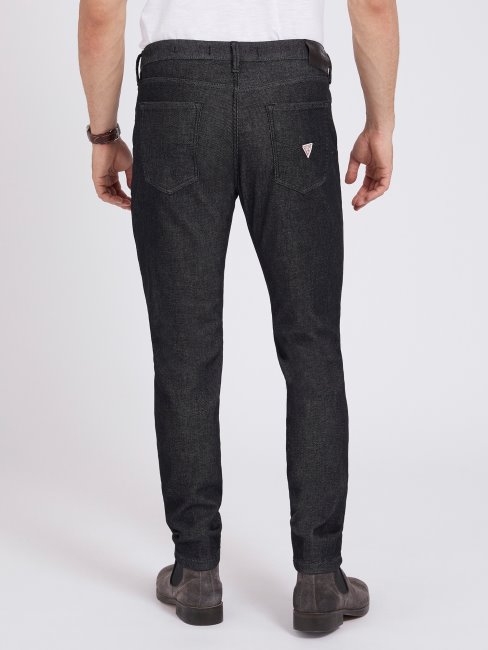 Pantalon En Jean Coupe Regular Noir Guess