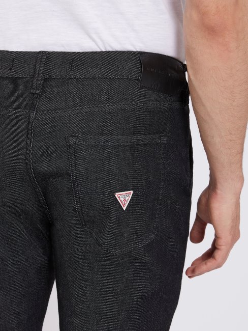 Pantalon En Jean Coupe Regular Noir Guess