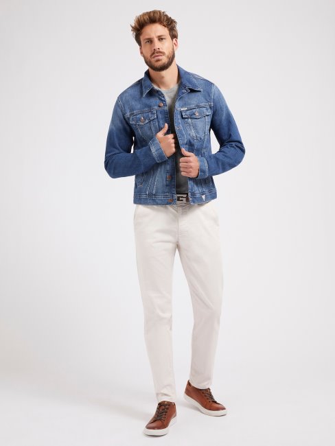 Veste En Jean Coupe Regular Guess Nouvelle Tendance