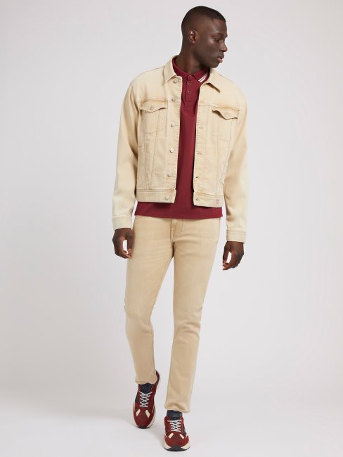 Veste En Jean Beige Regular Fit Guess