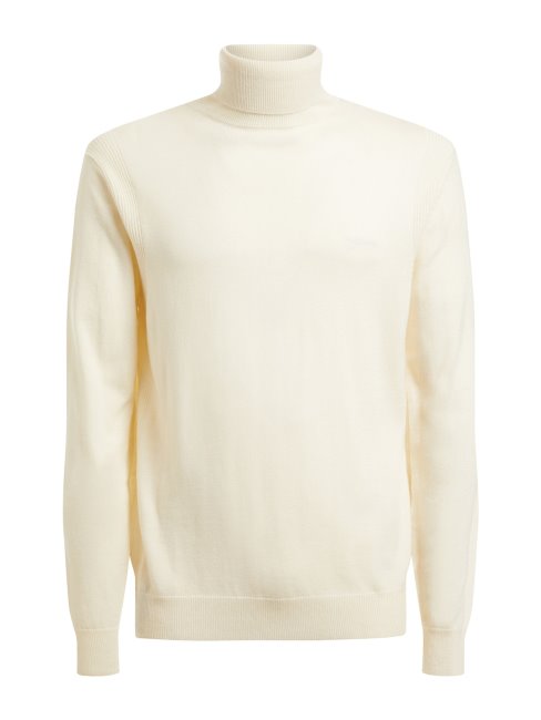 Guess Pull Col Roulé Blanc