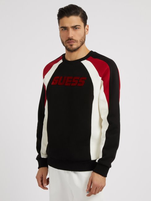 Sweat Guess Color Block Noir