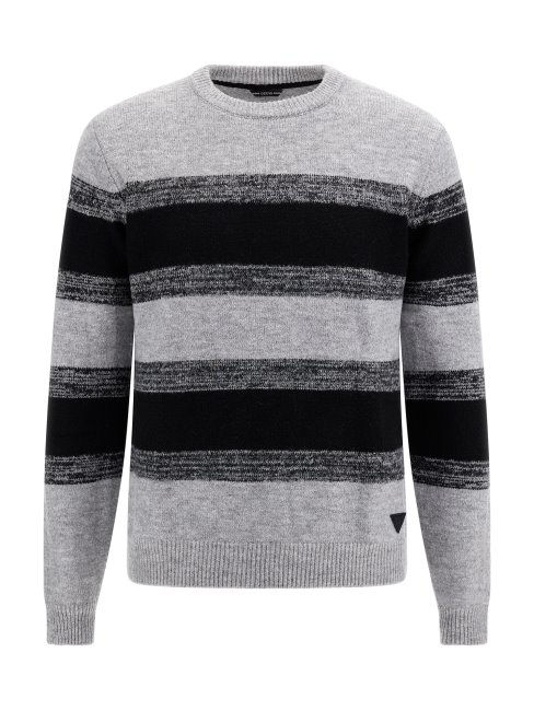 Guess Pull Rayé Gris