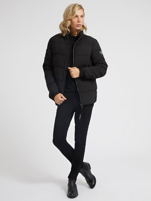 Doudoune à Logo Au Dos Noir Guess