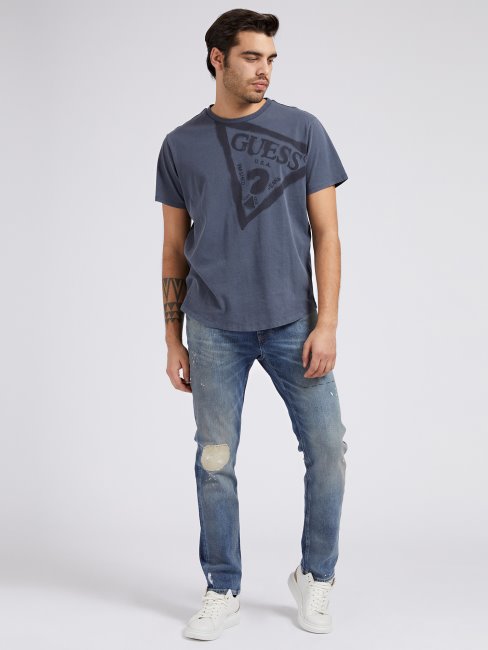 Guess Nouveau Pantalon En Jean Coupe Slim Bleu