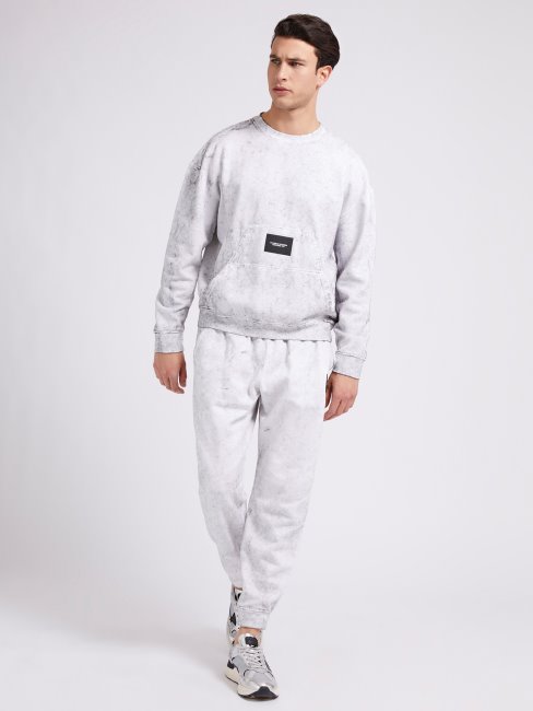 Sweat Guess Blanc Effet Usé