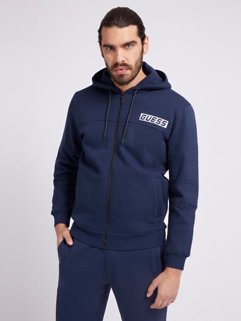 Sweat Zippé Guess Bleu
