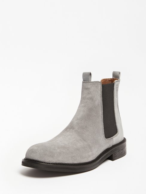 Guess Bottes Chelsea Arco En Daim Véritable Gris Multi