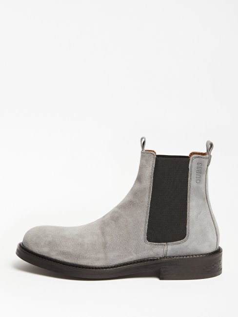 Guess Bottes Chelsea Arco En Daim Véritable Gris Multi