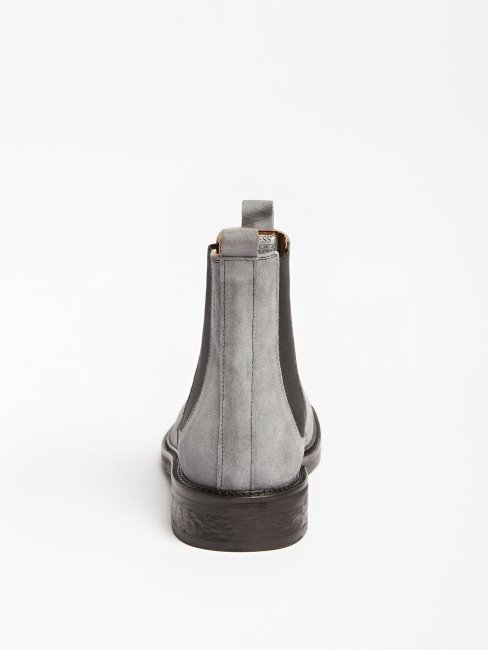 Guess Bottes Chelsea Arco En Daim Véritable Gris Multi