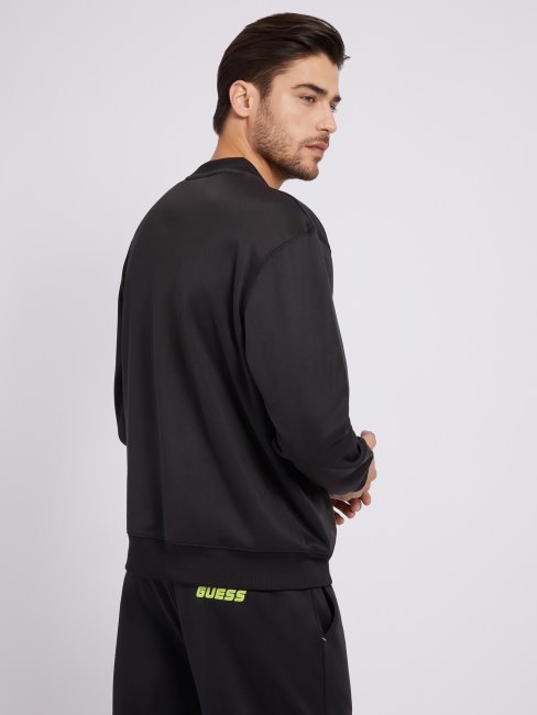 Sweat à Logo Sur Le Devant Noir Guess