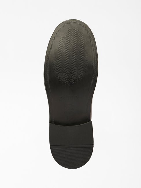 Bottes Chelsea Arco En Cuir Véritable Rouge Guess