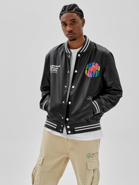 Veste Logo Devant Guess Noir