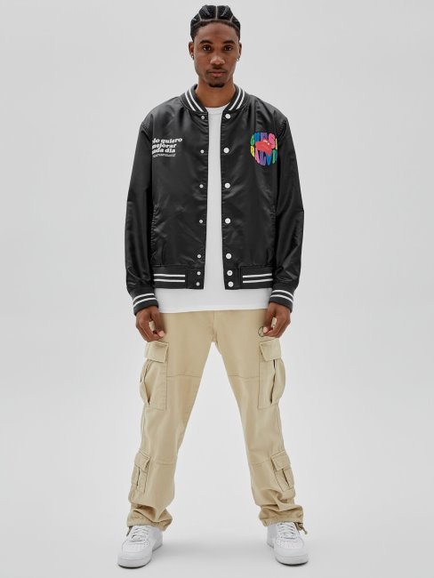 Veste Logo Devant Guess Noir