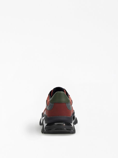 Guess Chaussures De Course Massa En Nylon Technique Rouge