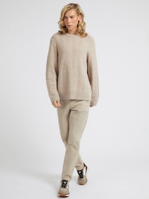 Pull En Laine Mélangée Guess Rose