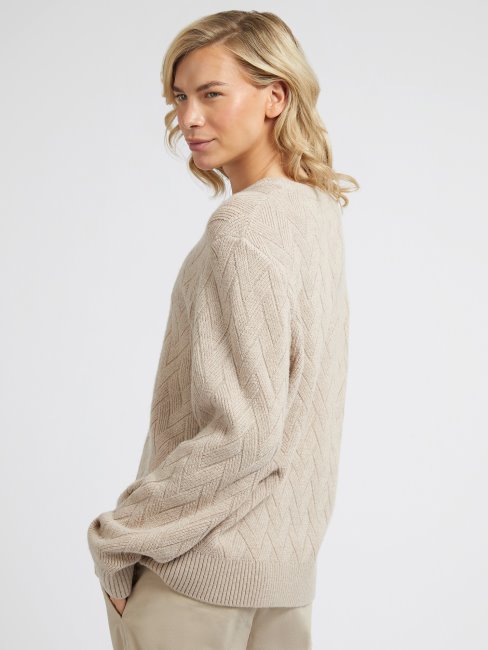 Pull En Laine Mélangée Guess Rose