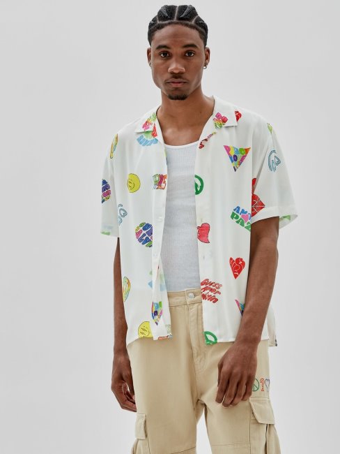 Chemise Blanche Imprimée Guess