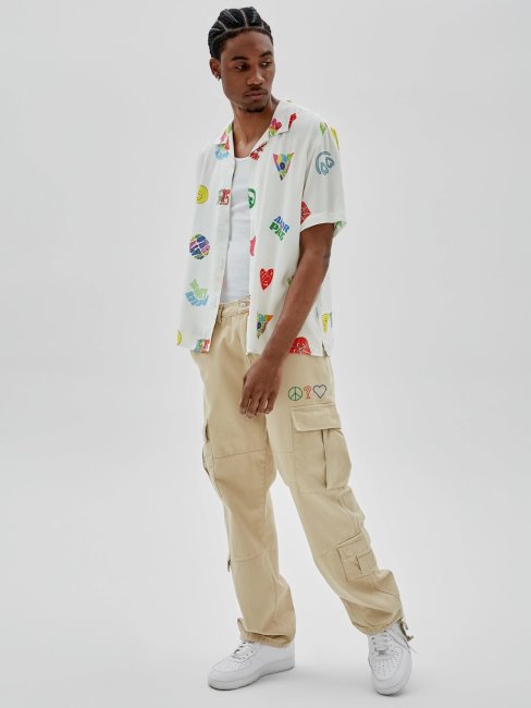 Chemise Blanche Imprimée Guess