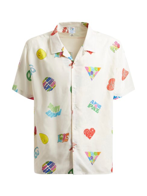 Chemise Blanche Imprimée Guess