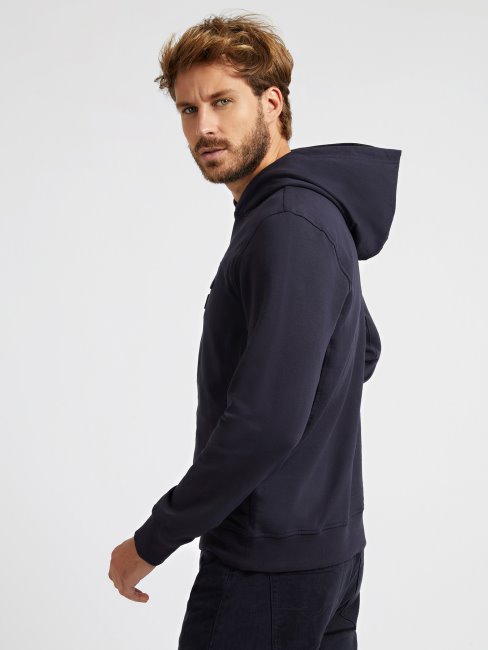 Sweat Logo Embossé Devant Guess Bleu